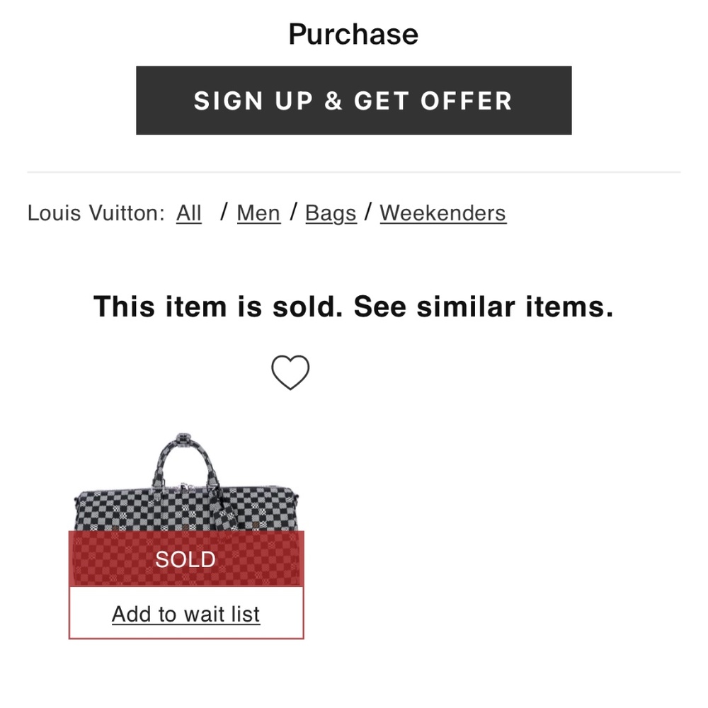 Louis Vuitton Distorted Damier keepall 50 - Picture 9 of 13